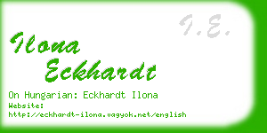 ilona eckhardt business card